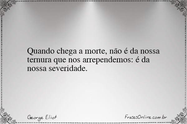 Frase de George Eliot