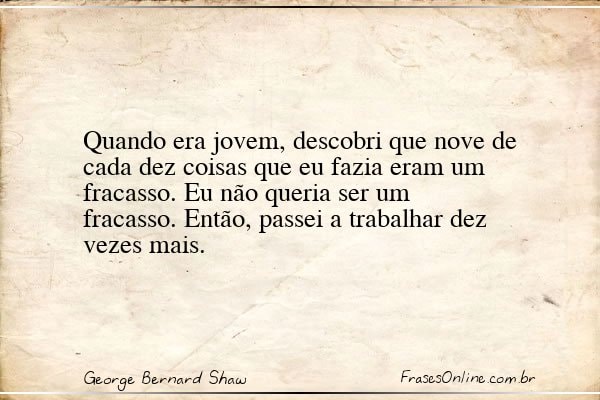 Frase de George Bernard Shaw