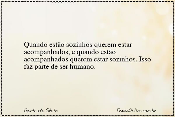 Frase de Gertrude Stein