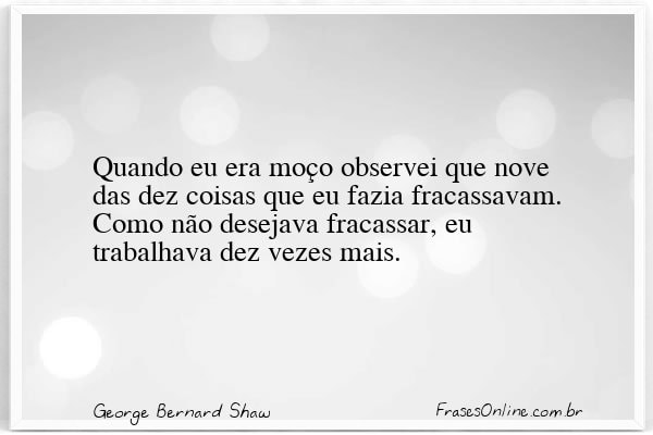 Frase de George Bernard Shaw