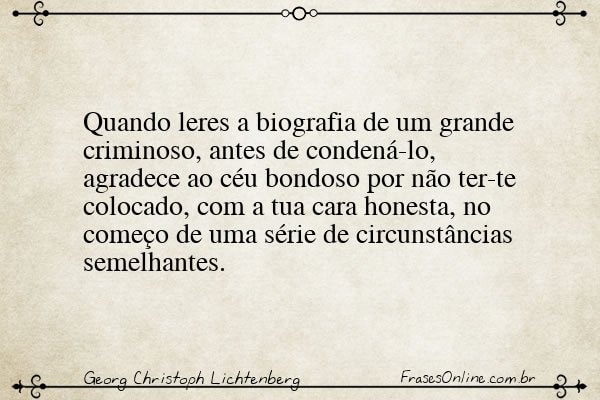 Frase de Georg Christoph Lichtenberg