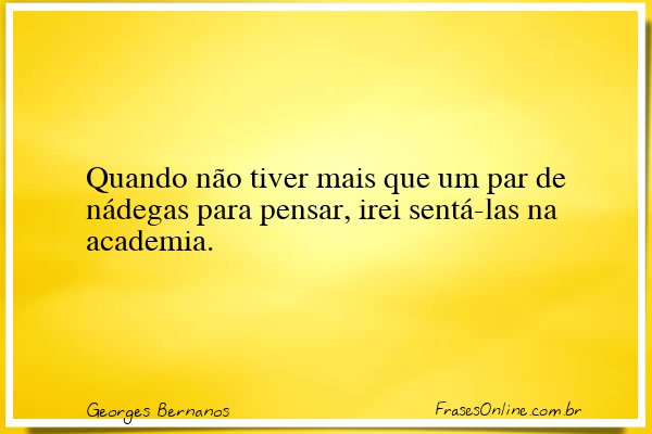 Frase de Georges Bernanos