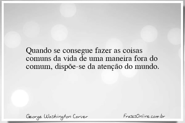 Frase de George Washington Carver