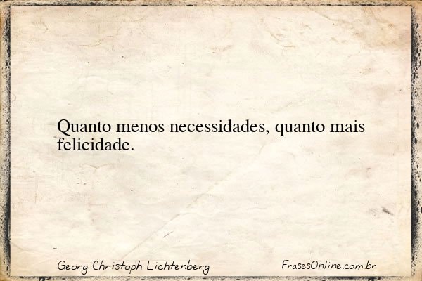 Frase de Georg Christoph Lichtenberg