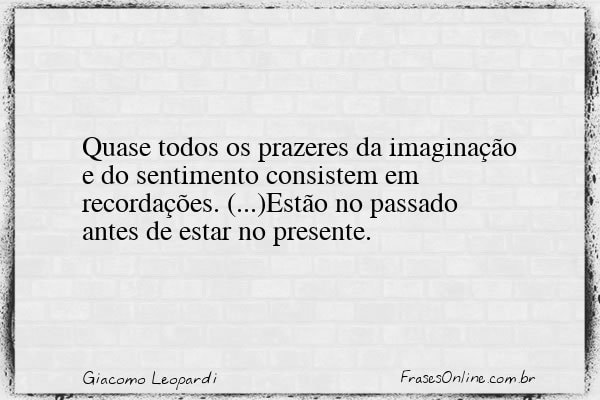 Frase de Giacomo Leopardi