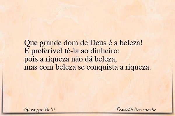 Frase de Giuseppe Belli