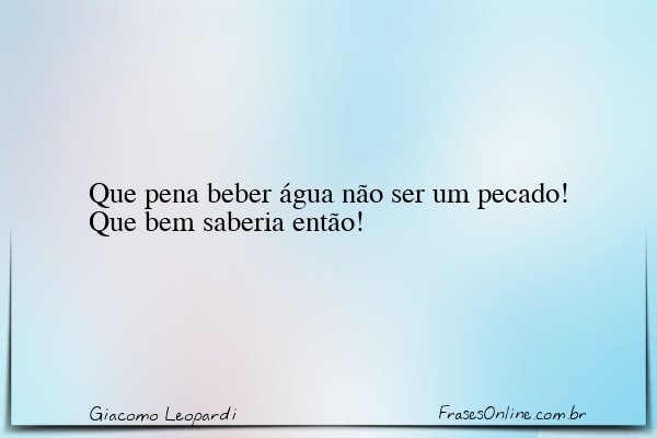 Frase de Giacomo Leopardi