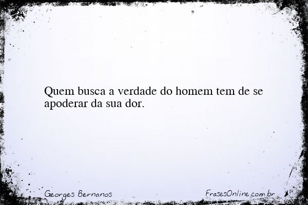 Frase de Georges Bernanos