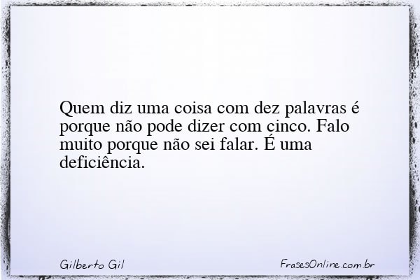 Frase de Gilberto Gil