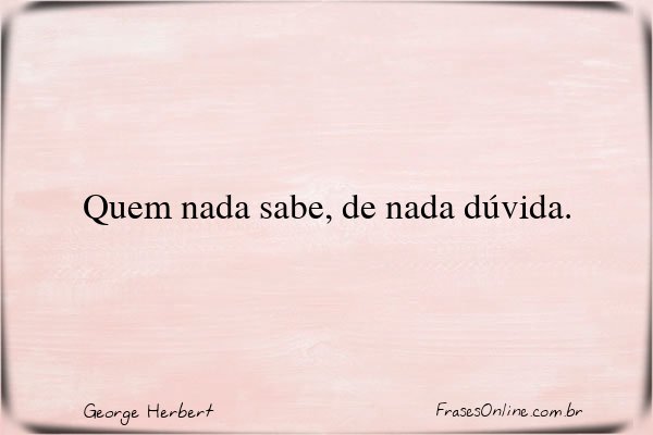 Frase de George Herbert