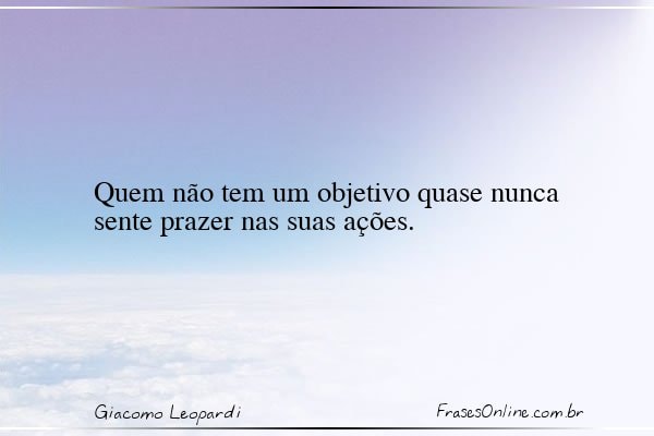 Frase de Giacomo Leopardi