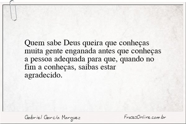 Frase de Gabriel García Marquez