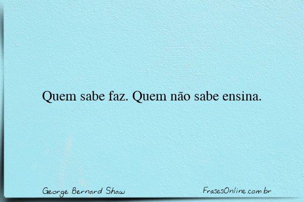 Frase de George Bernard Shaw