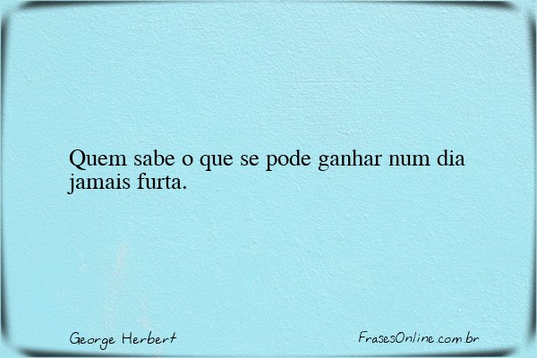 Frase de George Herbert