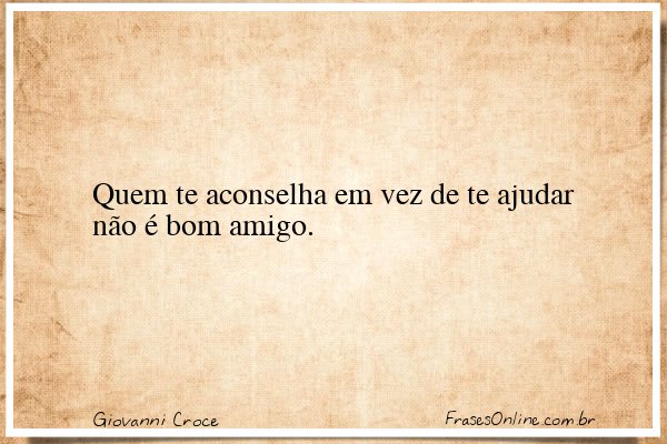 Frase de Giovanni Croce