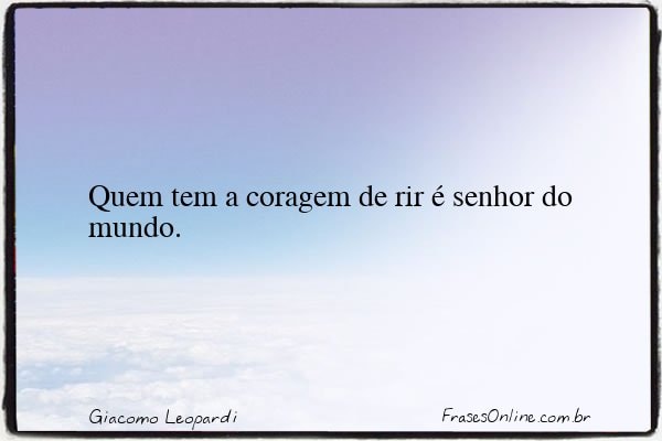 Frase de Giacomo Leopardi