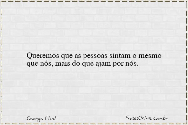 Frase de George Eliot