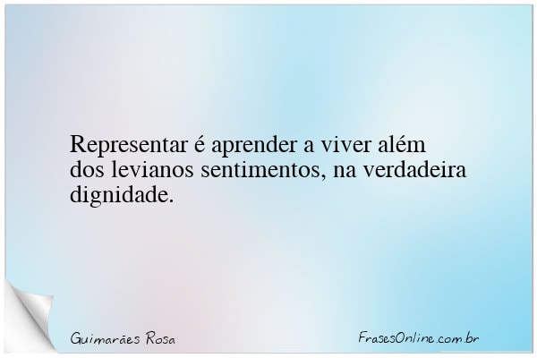 Frase de Guimarães Rosa