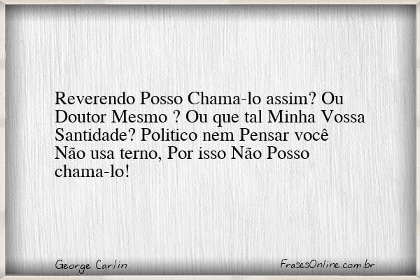 Frase de George Carlin