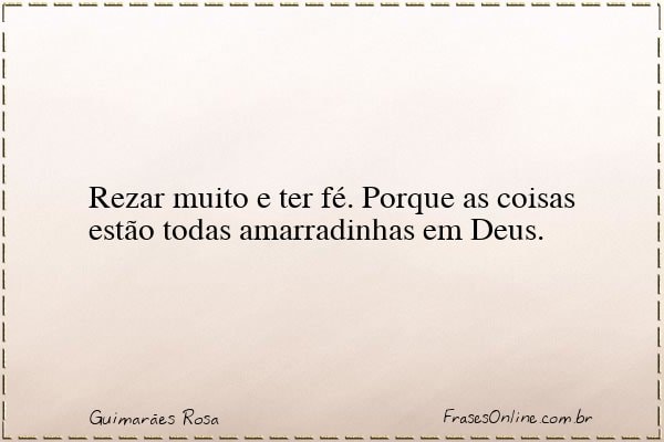 Frase de Guimarães Rosa