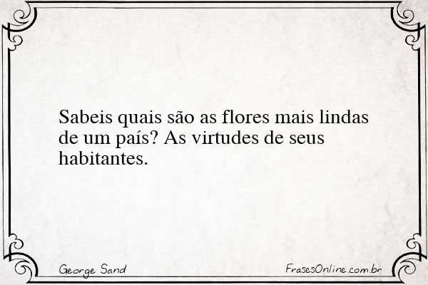 Frase de George Sand