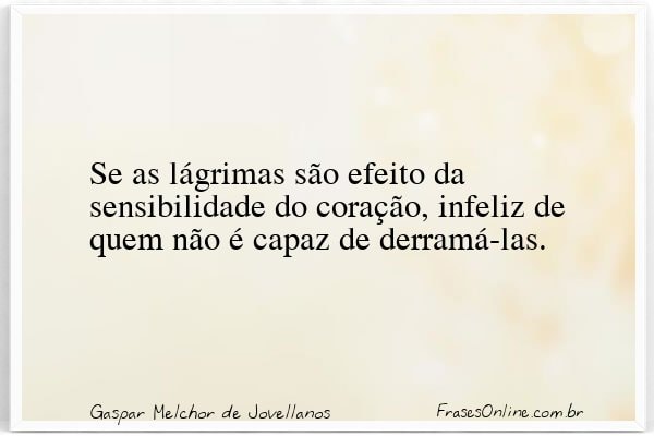 Frase de Gaspar Melchor de Jovellanos
