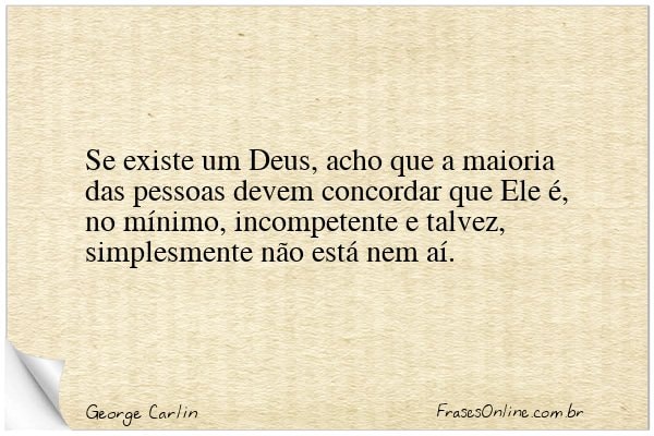 Frase de George Carlin
