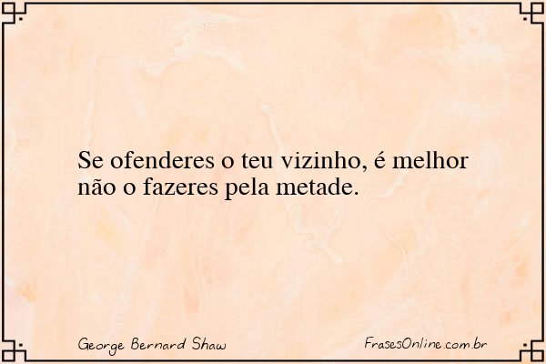 Frase de George Bernard Shaw