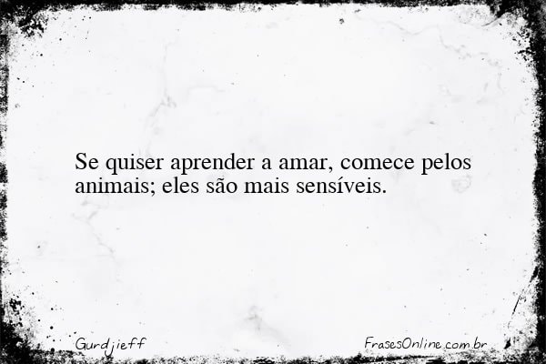 Frase de Gurdjieff