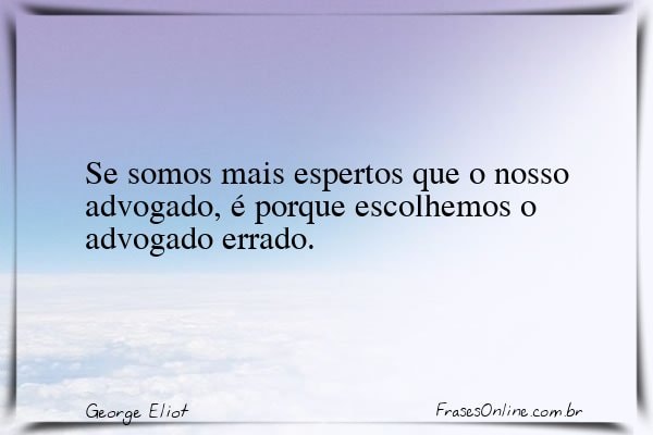 Frase de George Eliot