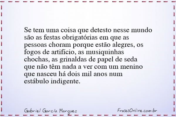 Frase de Gabriel García Marquez