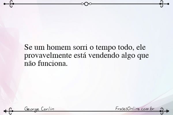 Frase de George Carlin