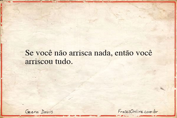 Frase de Geena Davis