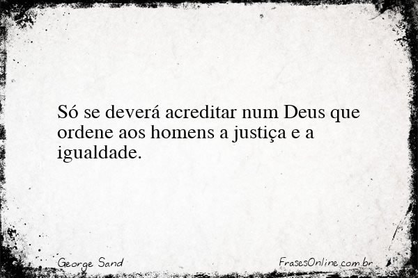 Frase de George Sand