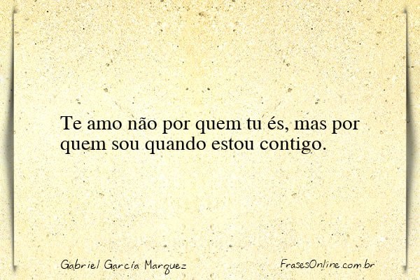 Frase de Gabriel García Marquez