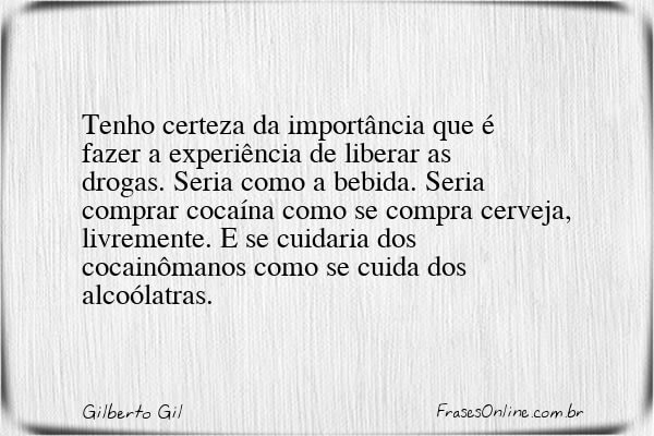 Frase de Gilberto Gil