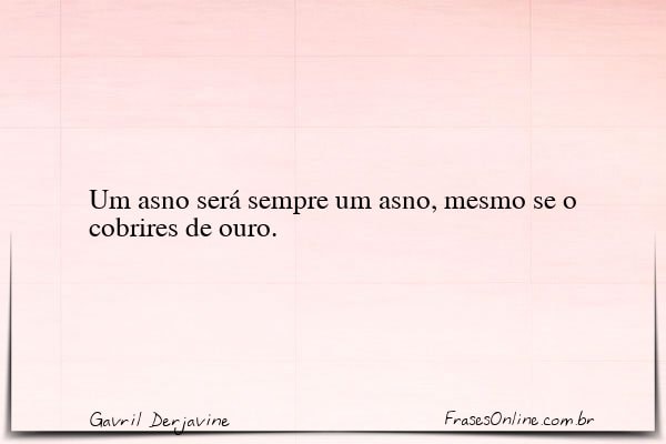 Frase de Gavril Derjavine