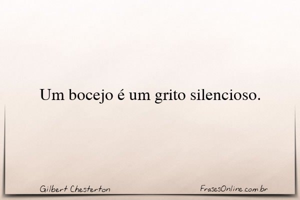 Frase de Gilbert Chesterton