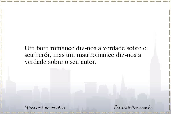 Frase de Gilbert Chesterton