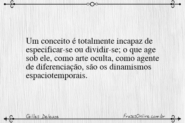 Frase de Gilles Deleuze