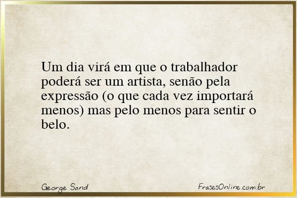 Frase de George Sand