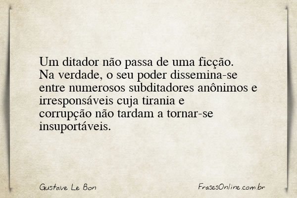 Frase de Gustave Le Bon