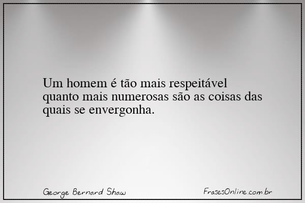 Frase de George Bernard Shaw
