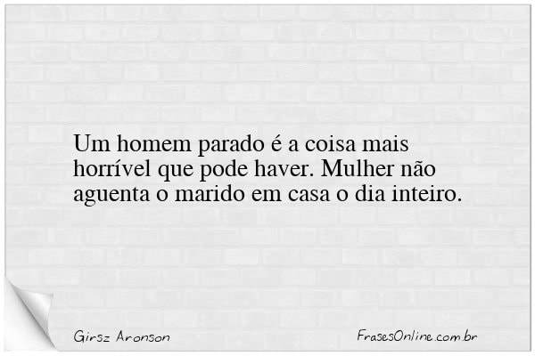 Frase de Girsz Aronson