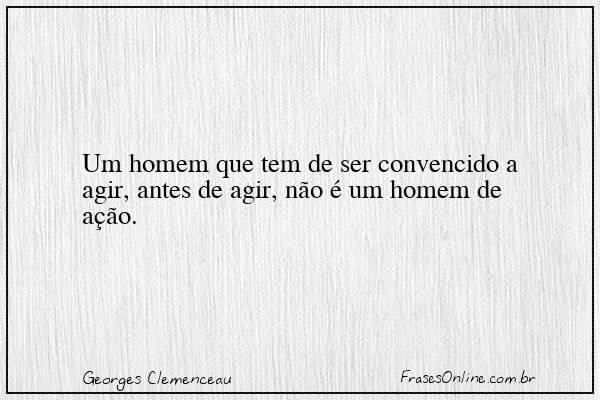Frase de Georges Clemenceau