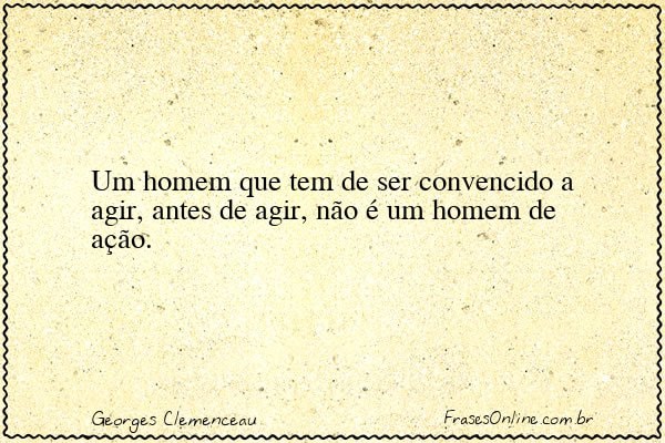 Frase de Georges Clemenceau