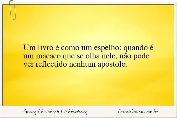 Frase de Georg Christoph Lichtenberg