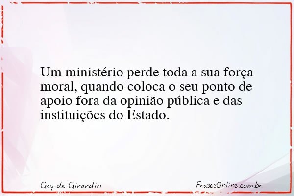 Frase de Gay de Girardin