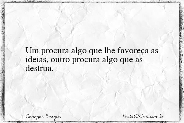 Frase de Georges Braque