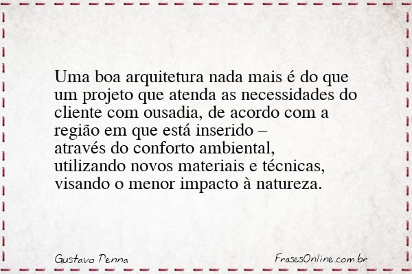 Frase de Gustavo Penna